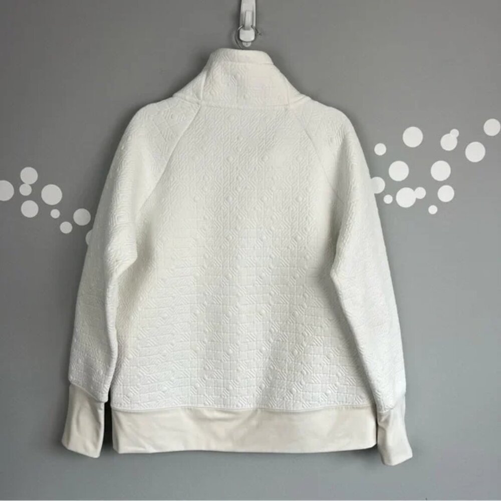 Athleta Jacquard Elevation Quilted Sweatshirt Size L - Picture 8 of 10